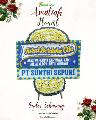 Papan Bunga Duka di Melati
