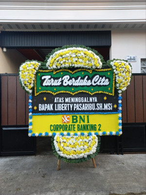 Papan Bunga Duka di Melati