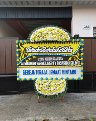 Papan Bunga Duka di Melati