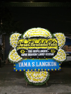 Papan Bunga Duka di Melati